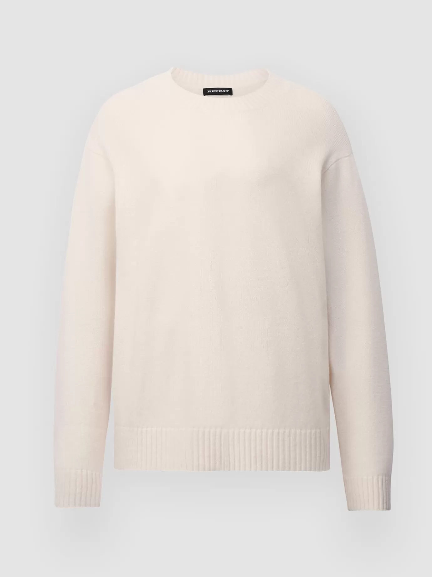 REPEAT cashmere Truien<Basic Trui Met Ronde Hals En Split Op De Rug Room