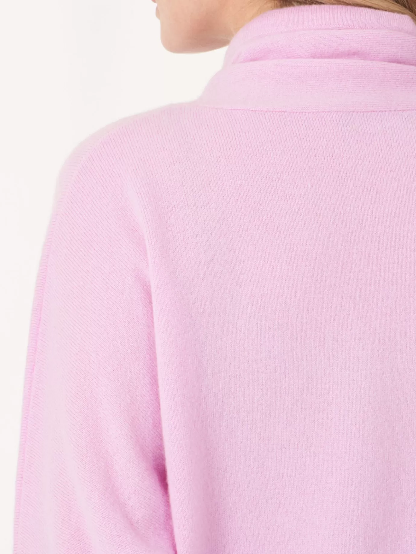 REPEAT cashmere Truien<Sportieve Cashmere Trui Met Opstaande Kraag Met Trekkoord Snoep